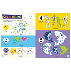 Product image 3 of Never Touch a Shark! Sticker Activity Book, a sticker activity book for ages 3+, by Make Believe Ideas.