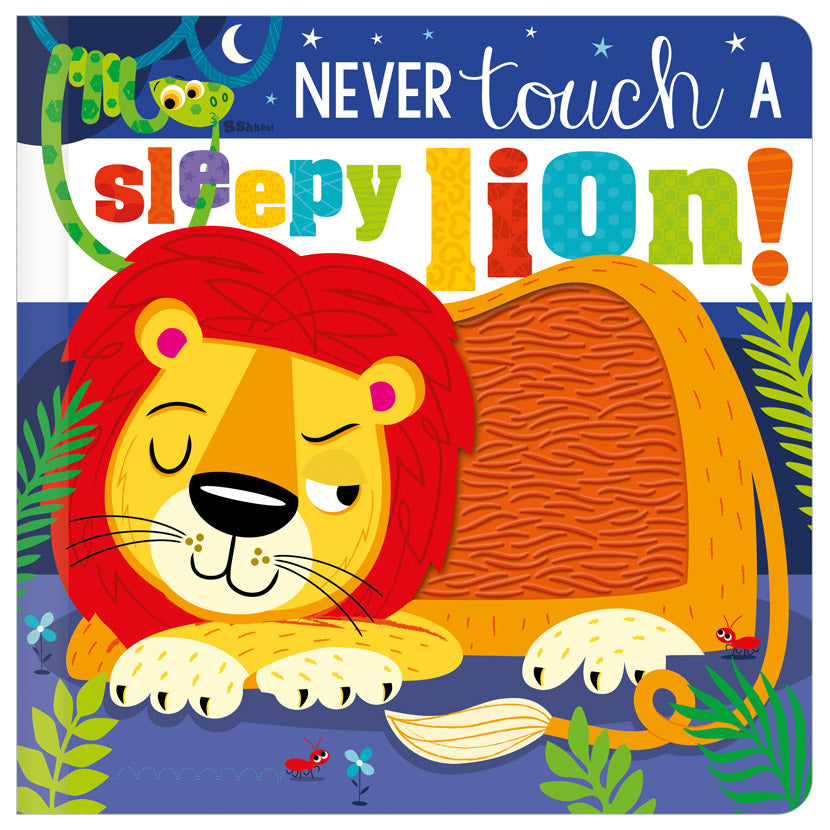 Product image 1 of Never Touch a Sleepy Lion!, a board book for ages 0+, by Make Believe Ideas.