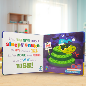 Product image 4 of Never Touch a Sleepy Lion!, a board book for ages 0+, by Make Believe Ideas.