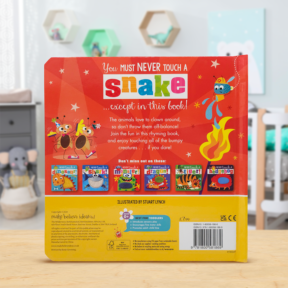 Product image 5 of Never Touch a Snake!, a board book for ages 0+, by Make Believe Ideas.