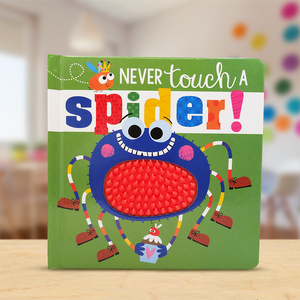 Product image 2 of Never Touch a Spider!, a board book for ages 0+, by Make Believe Ideas.