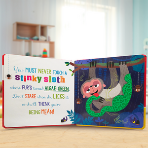 Product image 3 of Never Touch a Stinky Skunk!, a board book for ages 0+, by Make Believe Ideas.