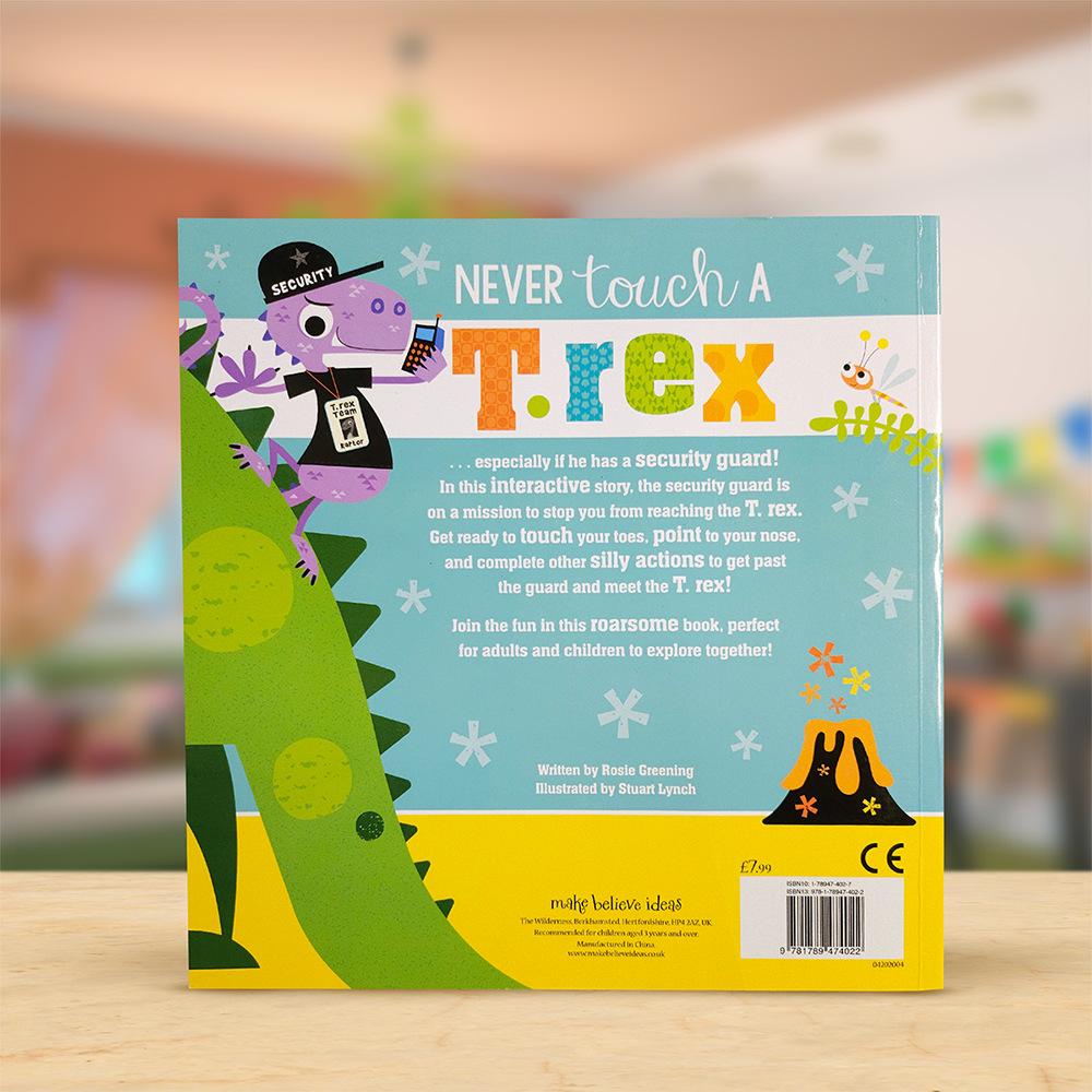 Product image 5 of Never Touch a T. rex!, a picture book for ages 3+, by Make Believe Ideas.