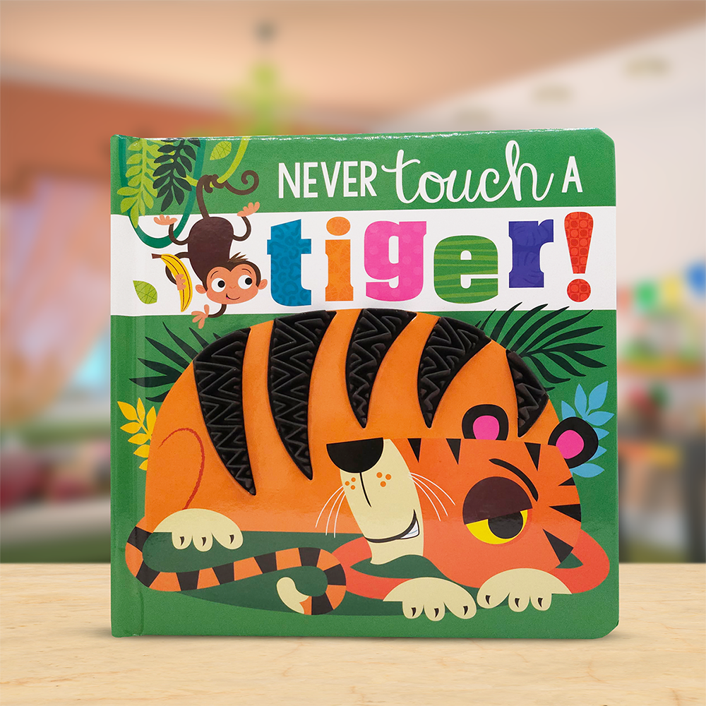 Product image 2 of Never Touch a Tiger!, a board book for ages 0+, by Make Believe Ideas.