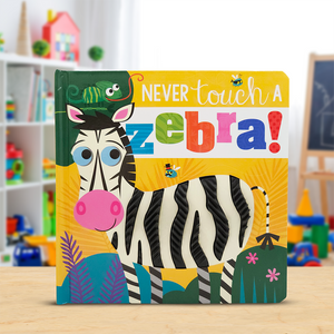 Product image 2 of Never Touch a Zebra!, a board book for ages 0+, by Make Believe Ideas.
