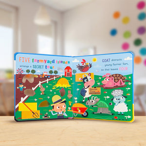 Product image 3 of Never Touch the Farmyard Friends, a board book for ages 0+, by Make Believe Ideas.