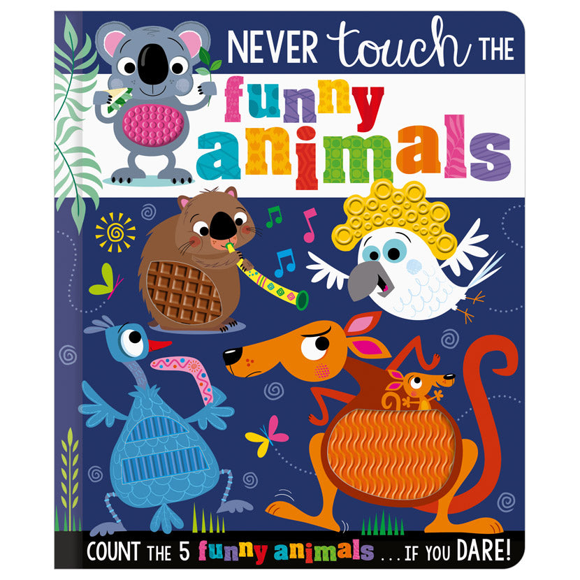 Product image 1 of Never Touch the Funny Animals, a board book for ages 0+, by Make Believe Ideas.