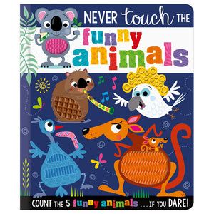 Product image 1 of Never Touch the Funny Animals, a board book for ages 0+, by Make Believe Ideas.