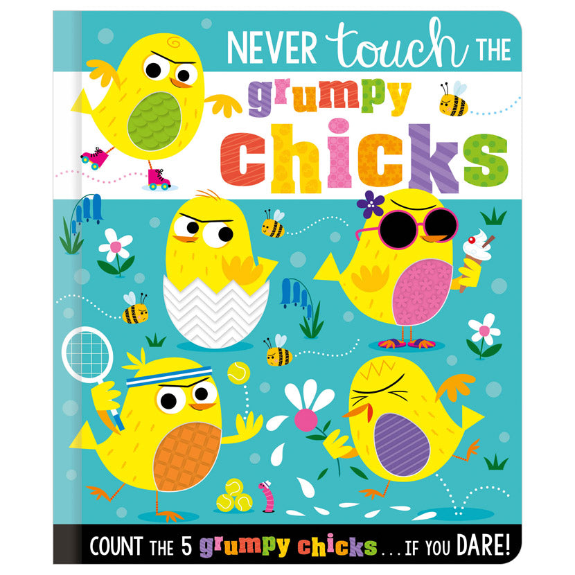 Product image 1 of Never Touch the Grumpy Chicks, a board book for ages 0+, by Make Believe Ideas.