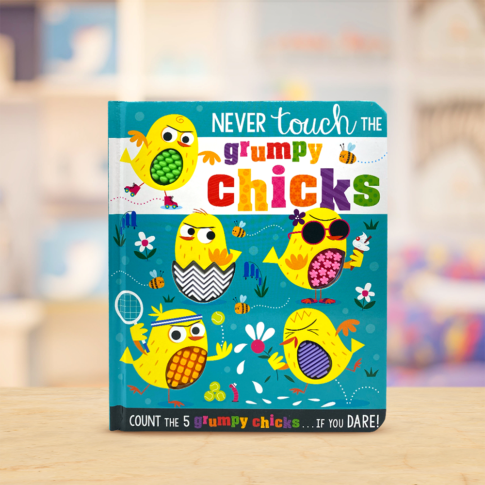 Product image 2 of Never Touch the Grumpy Chicks, a board book for ages 0+, by Make Believe Ideas.