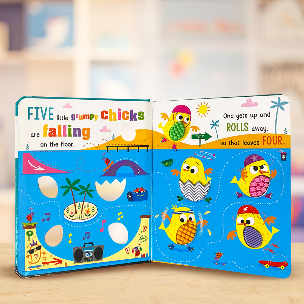 Product image 3 of Never Touch the Grumpy Chicks, a board book for ages 0+, by Make Believe Ideas.
