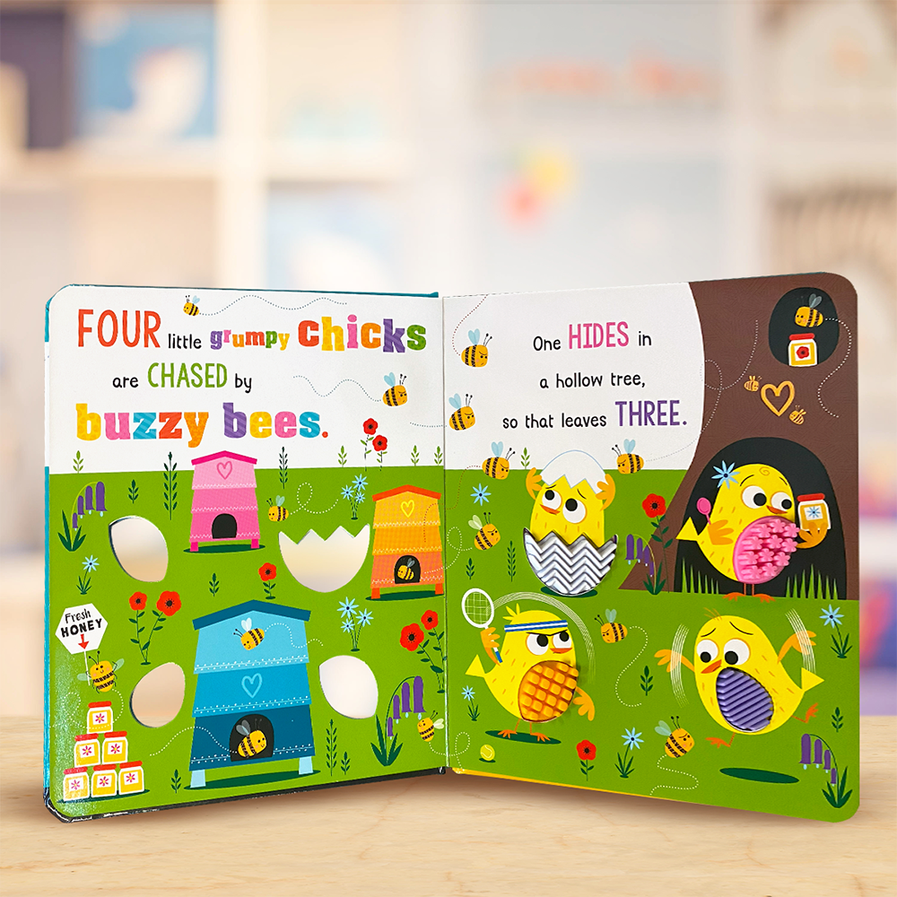 Product image 4 of Never Touch the Grumpy Chicks, a board book for ages 0+, by Make Believe Ideas.