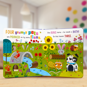 Product image 4 of Never Touch the Grumpy Pets, a board book for ages 0+, by Make Believe Ideas.