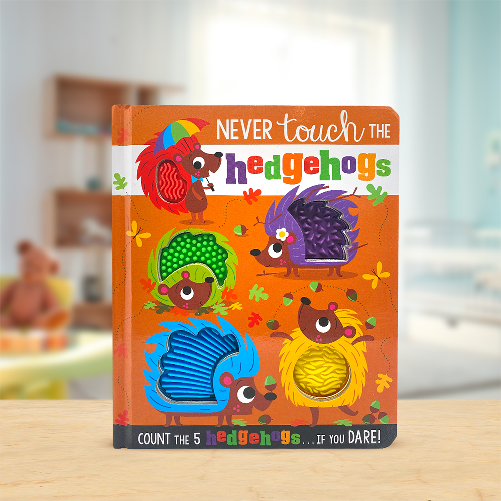 Product image 2 of Never Touch the Hedgehogs, a board book for ages 0+, by Make Believe Ideas.