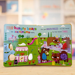 Product image 4 of Never Touch the Hungry Bears, a board book for ages 0+, by Make Believe Ideas.