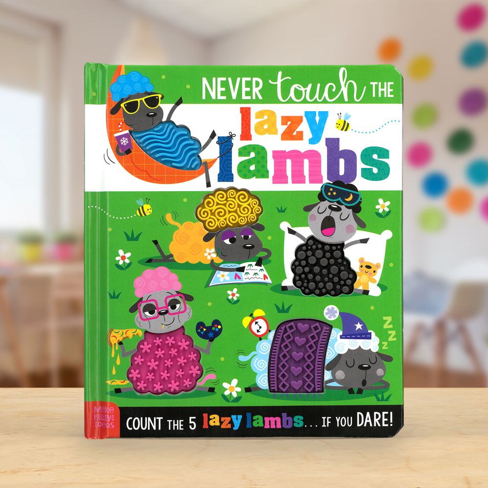 Product image 2 of Never Touch the Lazy Lambs, a board book for ages 0+, by Make Believe Ideas.