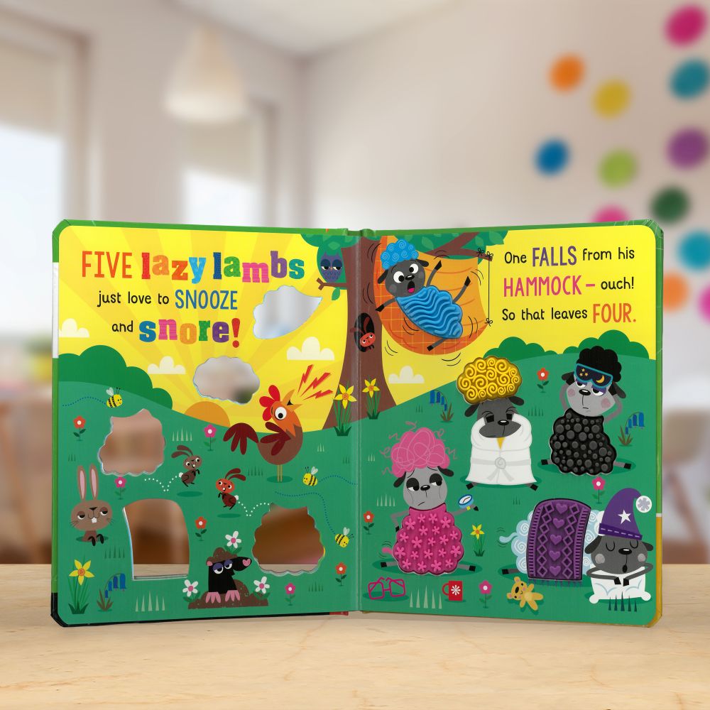 Product image 3 of Never Touch the Lazy Lambs, a board book for ages 0+, by Make Believe Ideas.