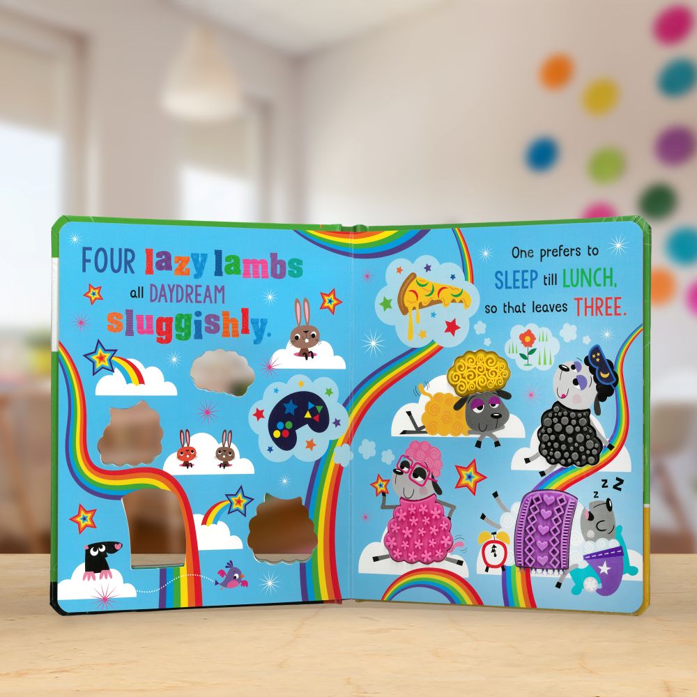 Product image 4 of Never Touch the Lazy Lambs, a board book for ages 0+, by Make Believe Ideas.
