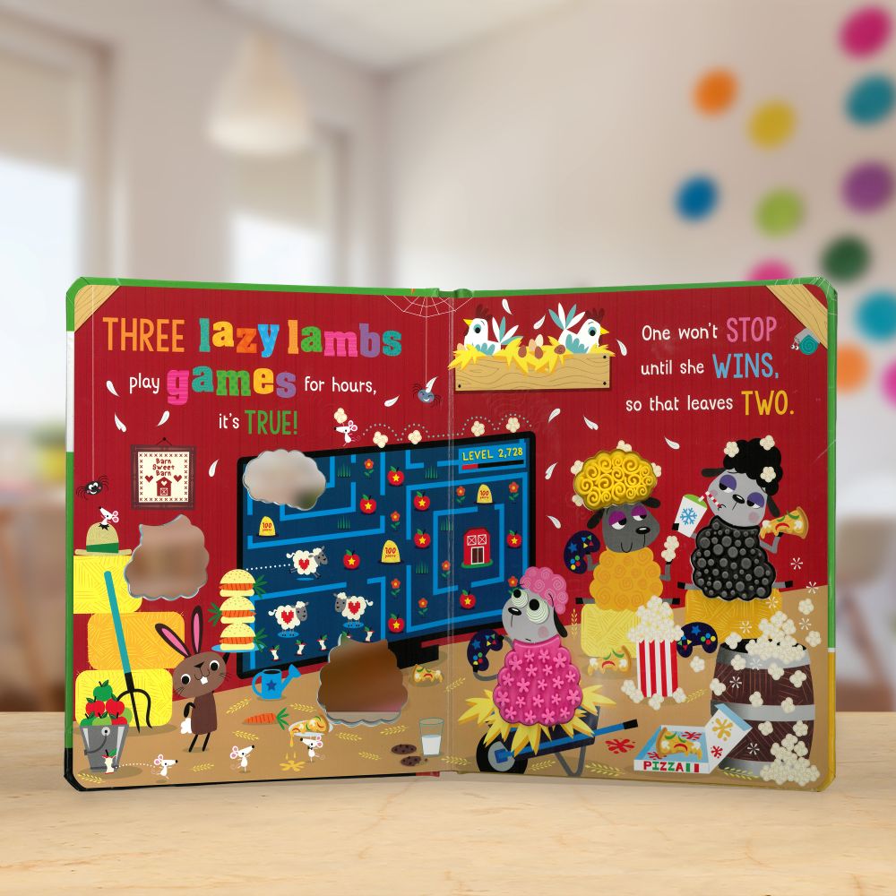 Product image 5 of Never Touch the Lazy Lambs, a board book for ages 0+, by Make Believe Ideas.