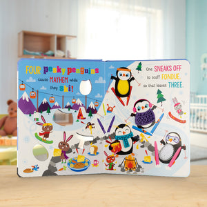 Product image 4 of Never Touch the Pesky Penguins, a board book for ages 0+, by Make Believe Ideas.
