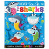 Product image 1 of Never Touch the Sharks!, a board book for ages 0+, by Make Believe Ideas.