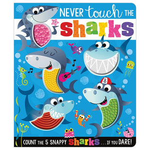 Product image 1 of Never Touch the Sharks!, a board book for ages 0+, by Make Believe Ideas.