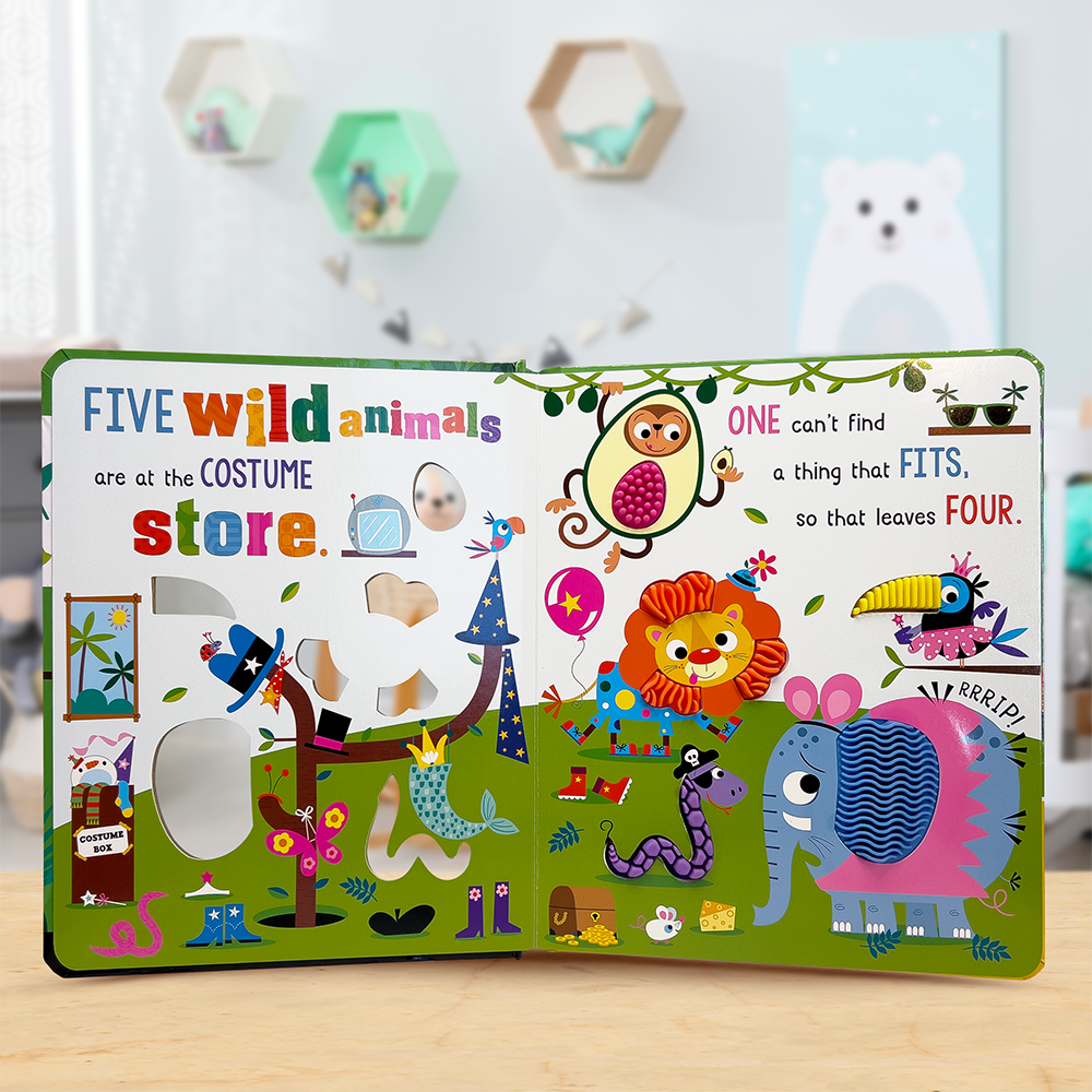 Product image 3 of Never Touch the Wild Animals, a board book for ages 0+, by Make Believe Ideas.