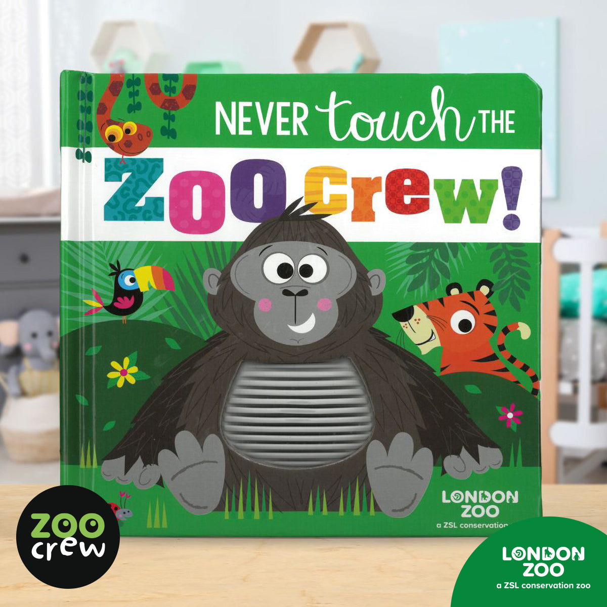 Product image 2 of Never Touch the Zoo Crew!, a board book for ages 0+, by Make Believe Ideas.
