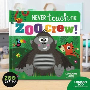 Product image 2 of Never Touch the Zoo Crew!, a board book for ages 0+, by Make Believe Ideas.