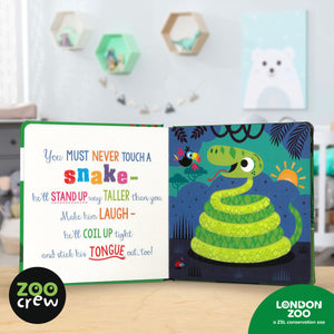 Product image 3 of Never Touch the Zoo Crew!, a board book for ages 0+, by Make Believe Ideas.