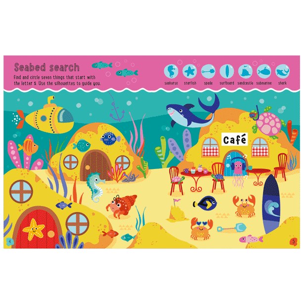 Product image 2 of Ocean Explorer Activity Book, a sticker activity book for ages 4+, by Make Believe Ideas.