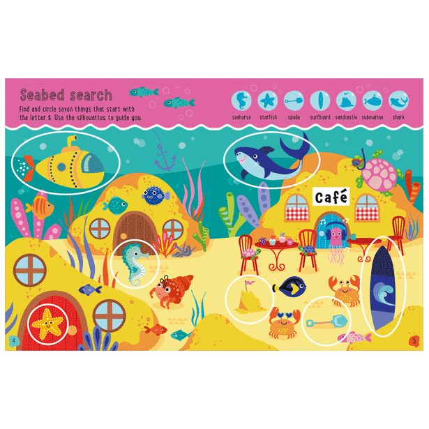 Product image 4 of Ocean Explorer Activity Book, a sticker activity book for ages 4+, by Make Believe Ideas.