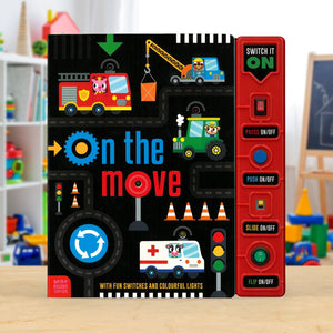 Product image 2 of On the Move, a board book for ages 3+, by Make Believe Ideas.