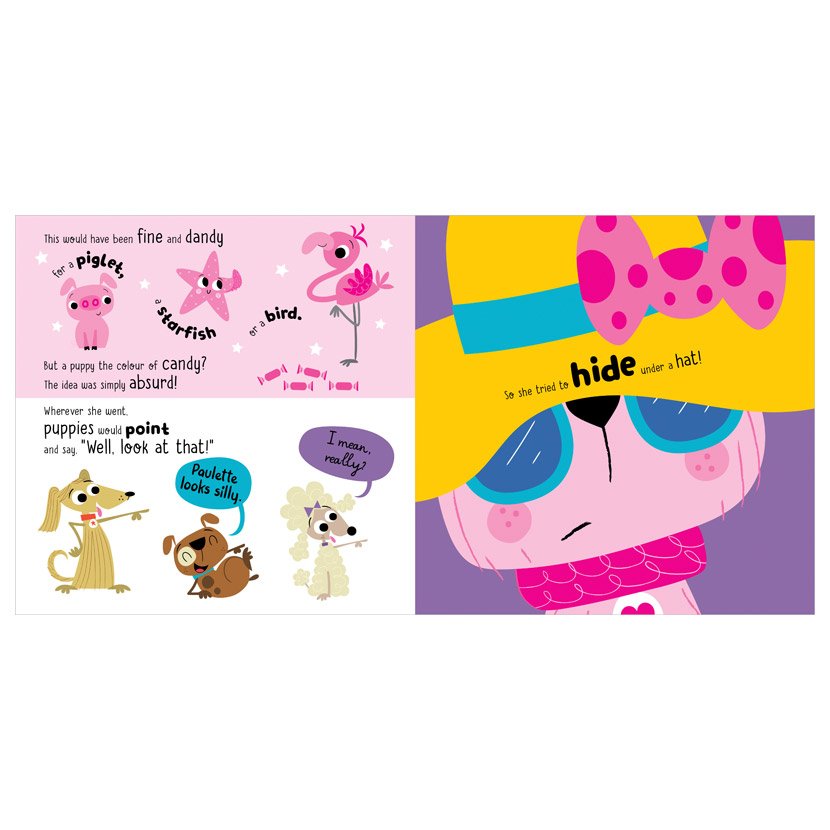 Product image 2 of Paulette the Pinkest Puppy in the World, a picture book for ages 3+, by Make Believe Ideas.