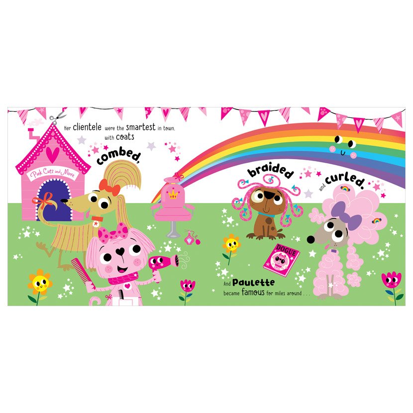 Product image 3 of Paulette the Pinkest Puppy in the World, a picture book for ages 3+, by Make Believe Ideas.