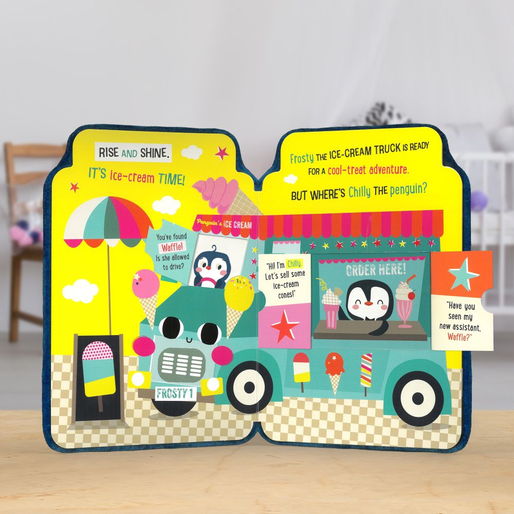 Product image 4 of Penguin's Ice-Cream Adventure, a board book for ages 3+, by Make Believe Ideas.