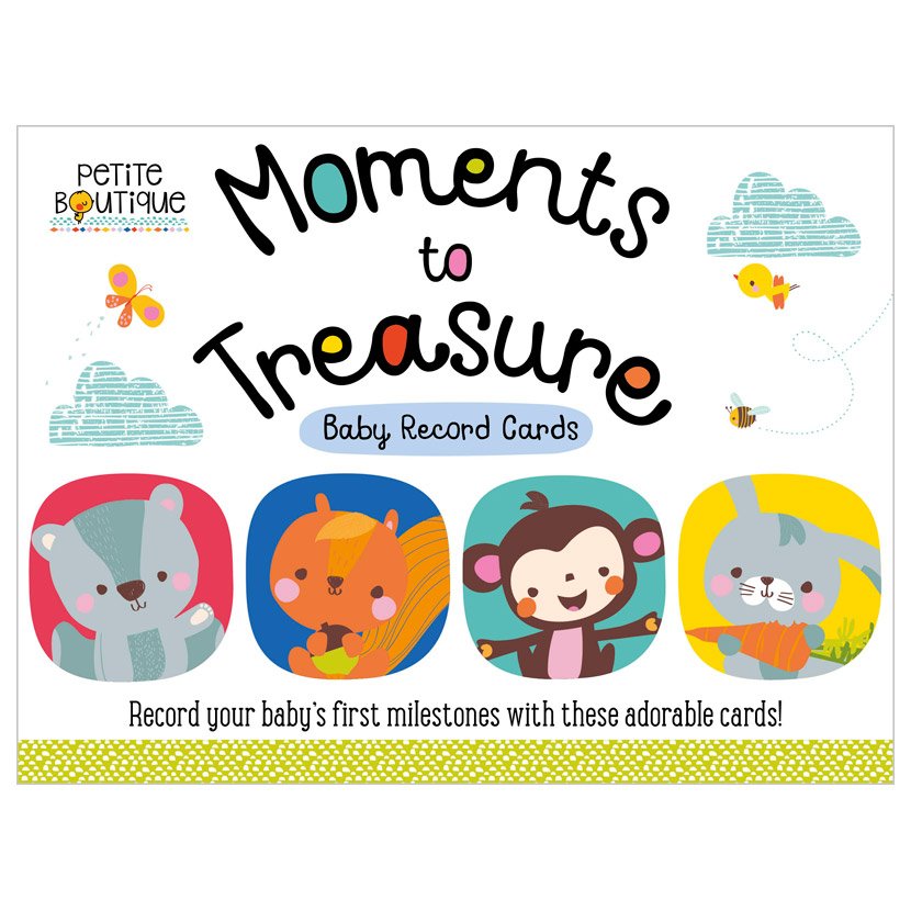 Product image 1 of Petite Boutique Moments to Treasure Baby Record Cards, a box set for ages 0+, by Make Believe Ideas.