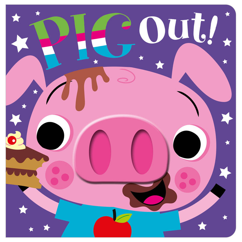 Product image 1 of Pig Out!, a board book for ages 3+, by Make Believe Ideas.