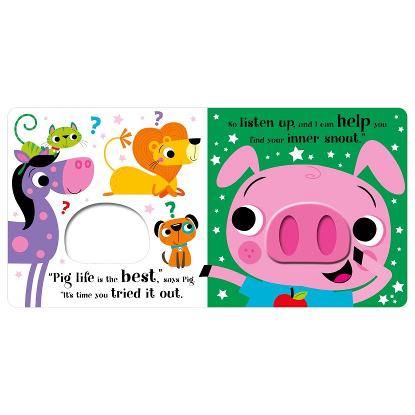 Product image 2 of Pig Out!, a board book for ages 3+, by Make Believe Ideas.