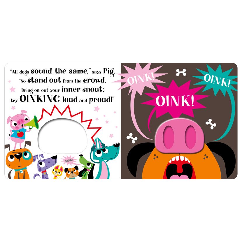 Product image 3 of Pig Out!, a board book for ages 3+, by Make Believe Ideas.