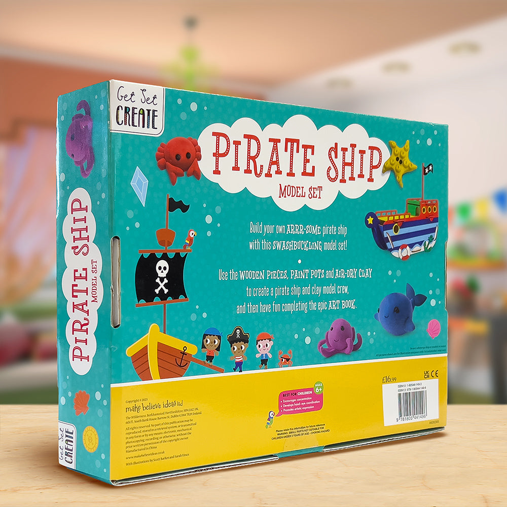 Product image 6 of Pirate Ship Model Set, a box set for ages 6+, by Make Believe Ideas.