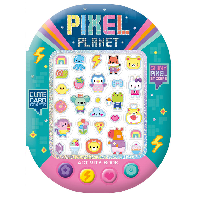 Product image 1 of Pixel Planet Activity Book, a sticker activity book for ages 4+, by Make Believe Ideas.