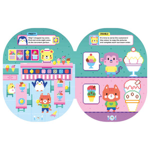 Product image 2 of Pixel Planet Activity Book, a sticker activity book for ages 4+, by Make Believe Ideas.