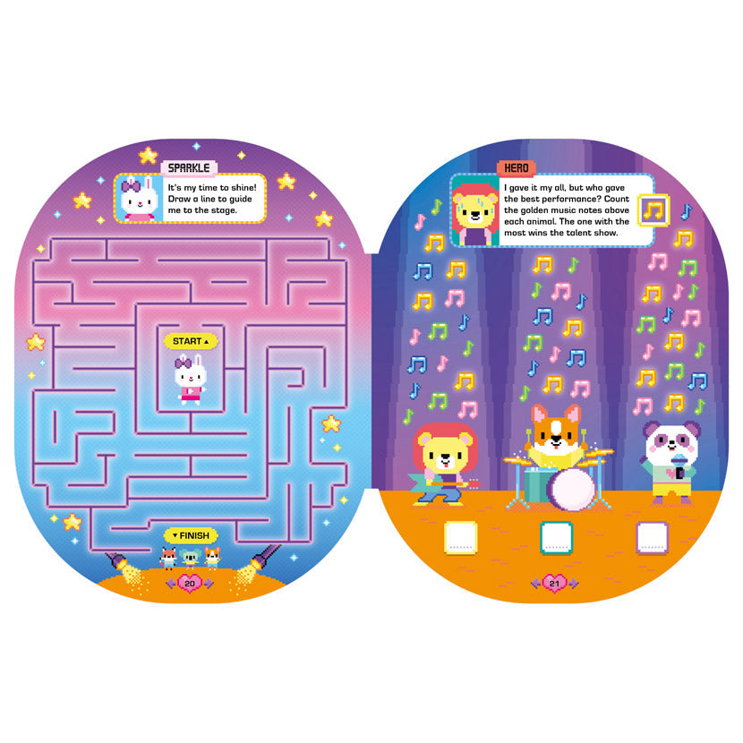 Product image 3 of Pixel Planet Activity Book, a sticker activity book for ages 4+, by Make Believe Ideas.