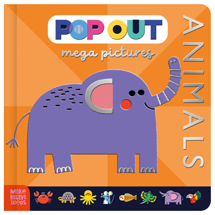 Product image 1 of Pop Out Mega Pictures Animals, a board book for ages 0+, by Make Believe Ideas.