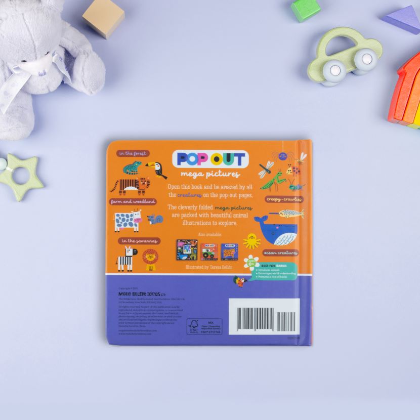 Product image 6 of Pop Out Mega Pictures Animals, a board book for ages 0+, by Make Believe Ideas.
