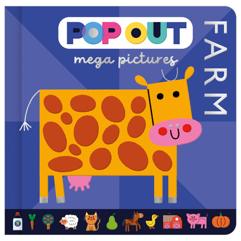 Product image 1 of Pop Out Mega Pictures Farm, a board book for ages 0+, by Make Believe Ideas.