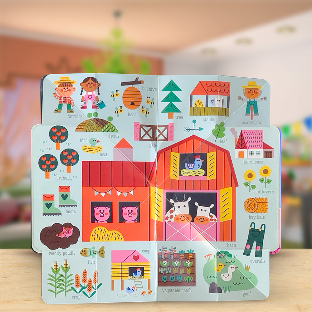 Product image 4 of Pop Out Mega Pictures Farm, a board book for ages 0+, by Make Believe Ideas.