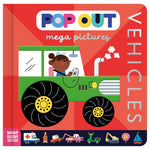 Product image 1 of Pop Out Mega Pictures Vehicles, a board book for ages 0+, by Make Believe Ideas.