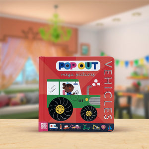 Product image 2 of Pop Out Mega Pictures Vehicles, a board book for ages 0+, by Make Believe Ideas.